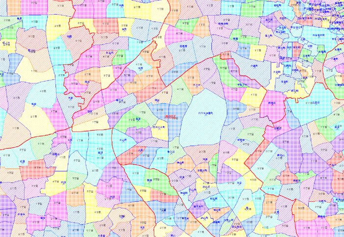 全国町丁目・字界地図データベース