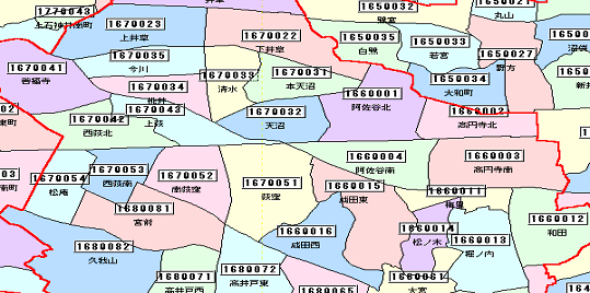 公益財団法人国土地理協会 データベース 全国郵便番号界地図データベース